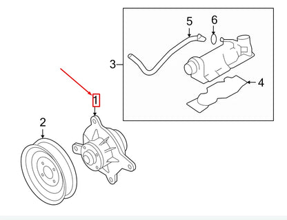 NEW AUDI A8 D3 4E ENGINE WATER PUMP 07D121008A ORIGINAL