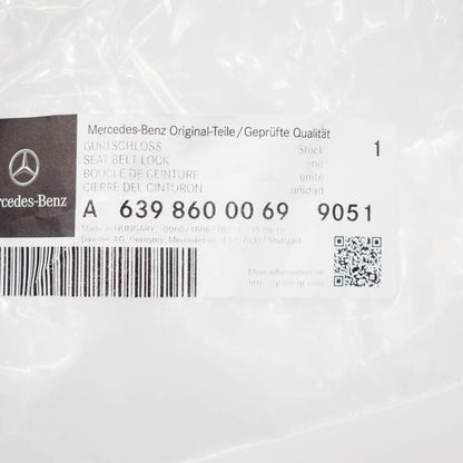 NEW MERCEDES-BENZ VITO W639 FRONT SEAT BELT BUCKLE A63986000699051 ORIGINAL