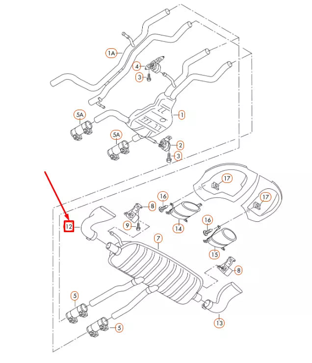 NEW AUDI Q7 4L LEFT EXHAUST TAIL PIPE TRIM 4L0253681AD ORIGINAL