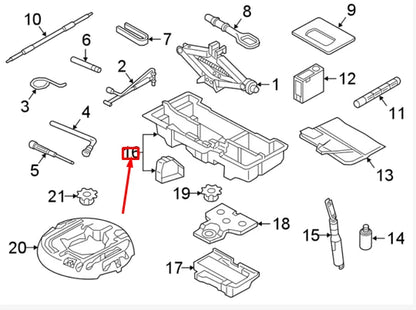 NEW AUDI A4 B9 REAR TRUNK FLOOR STORAGE COMPARTMENT 8W0012169J