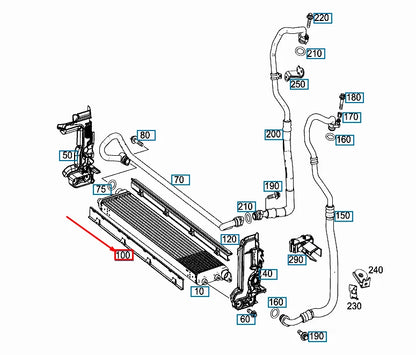NEW MERCEDES-BENZ S COUPE C217 FRONT OIL COOLER SEAL A2175050186 ORIGINAL