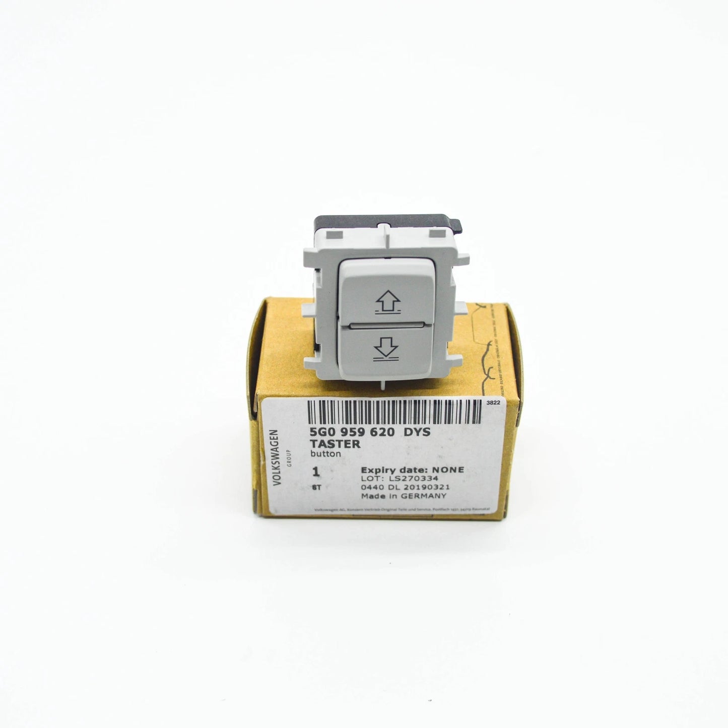 NEW VOLKSWAGEN GOLF MK7 ROOF SUNBLIND PUSHBUTON 5G0959620DYS