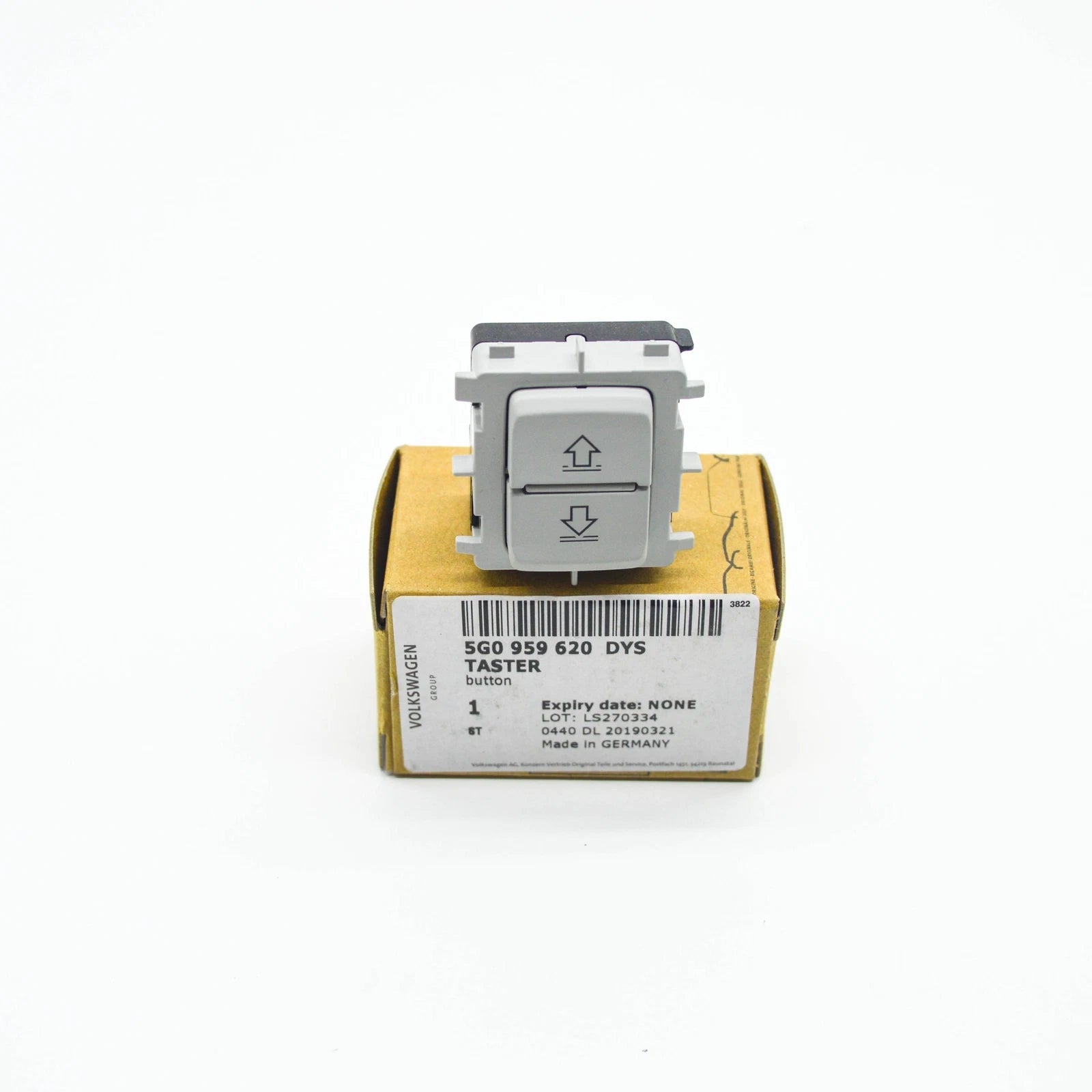 NEW VOLKSWAGEN GOLF MK7 ROOF SUNBLIND PUSHBUTON 5G0959620DYS