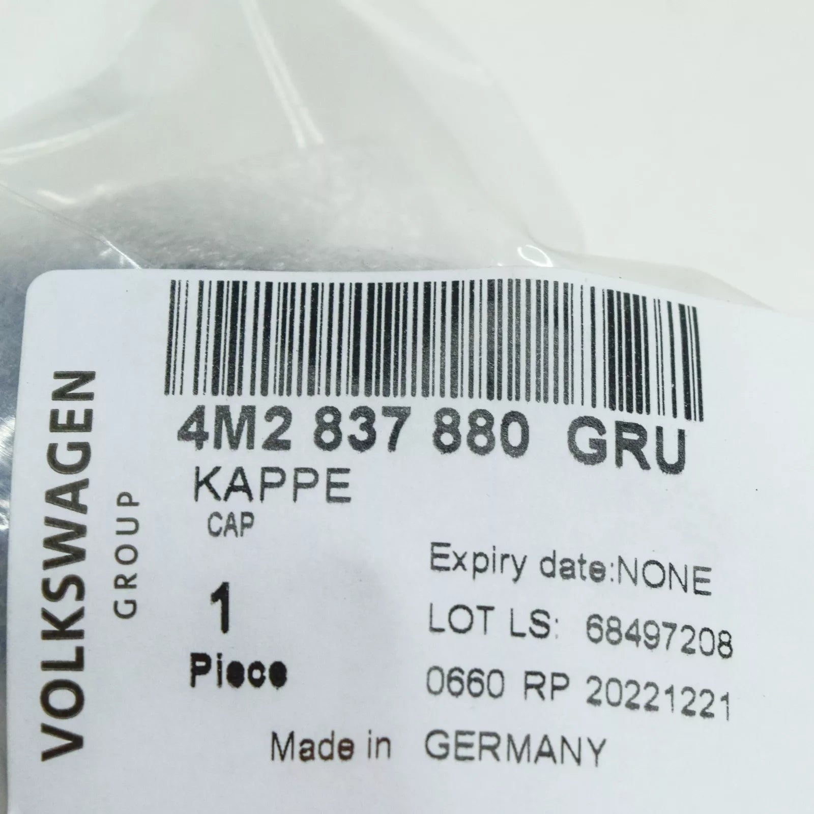 NEW AUDI Q7 4M FRONT RIGHT DOOR HANDLE LOCK BARREL TRIM RHD 4M2837880GRU