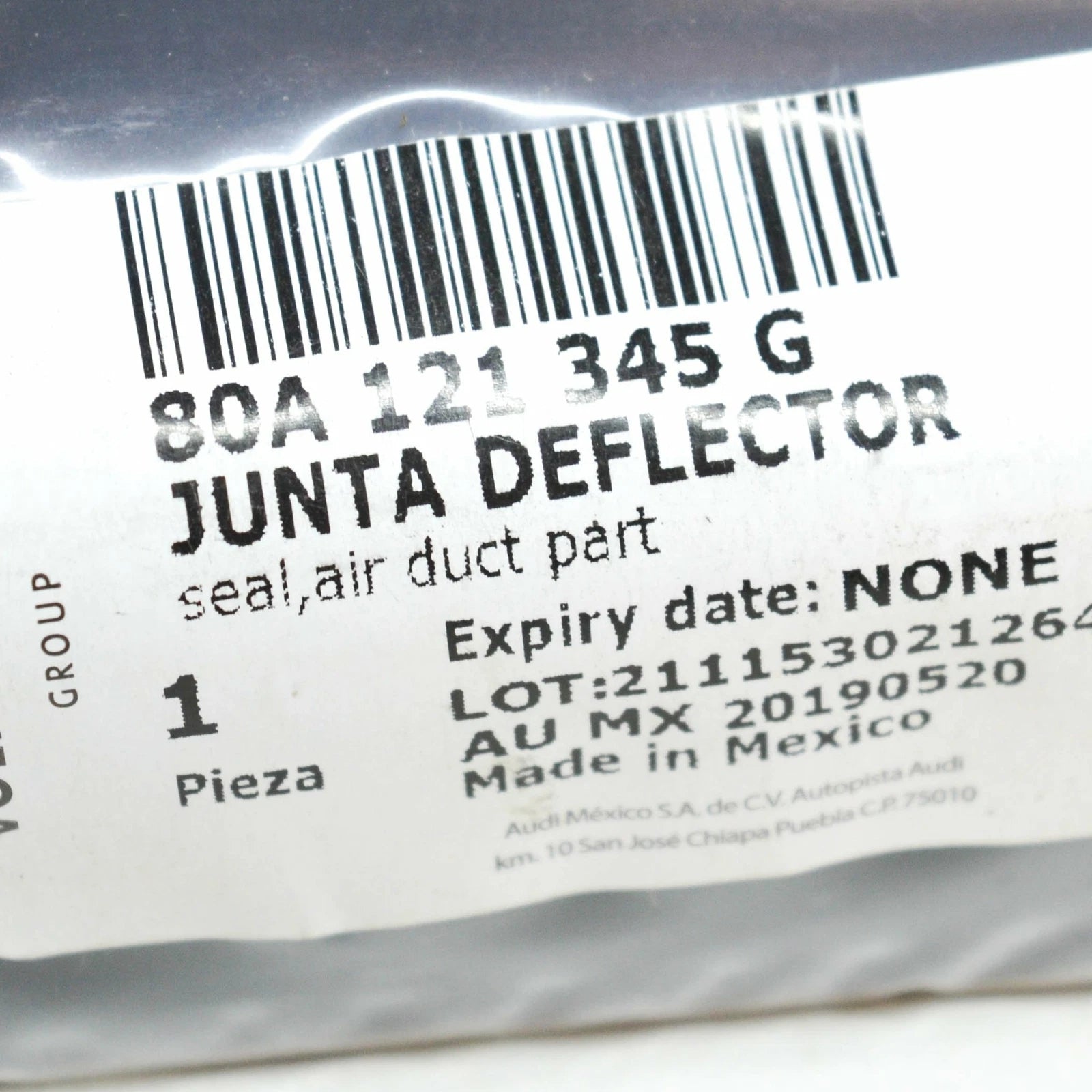 NEW AUDI Q5 FY RADIATOR SUPPORT LOWER AIR GUIDE 80A121345G