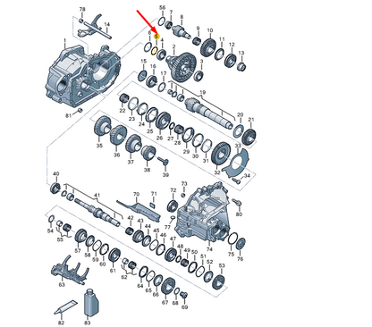 new cupra formentor gearbox differential adjusting washer 02b409210a original
