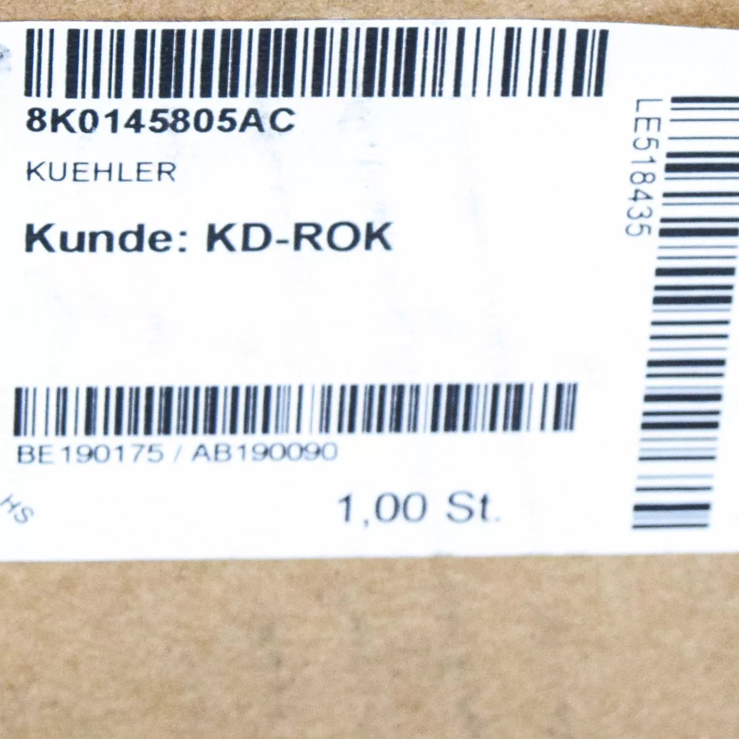 NEW AUDI Q5 8R INTERCOOLER RADIATOR 8K0145805AC ORIGINAL