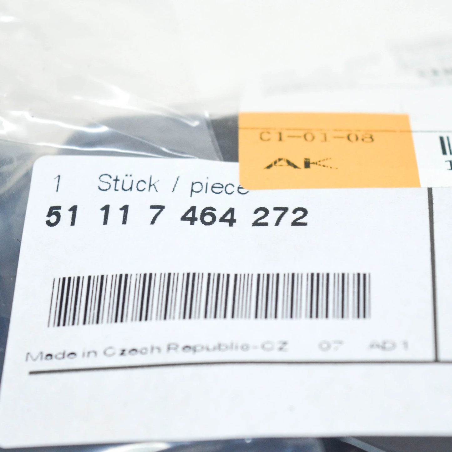 NEW BMW 3 G20 FRONT BUMPER OIL COOLER COVER RIGHT 51117464272 ORIGINAL