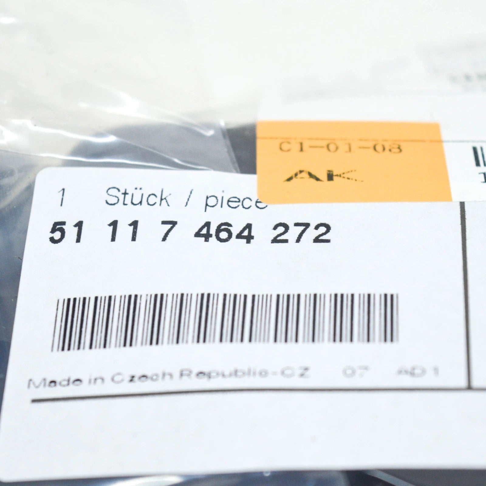 NEW BMW 3 G20 FRONT BUMPER OIL COOLER COVER RIGHT 51117464272 ORIGINAL