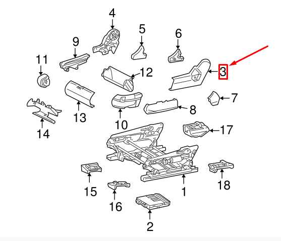 new mercedes-benz w220 front seat side trim - left side a22091029189b51 original