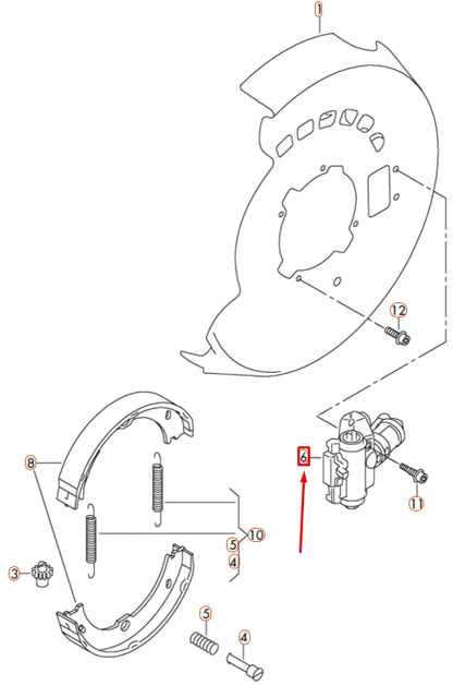 NEW VW TOUAREG 7P MK2 REAR RIGHT PARKING BRAKE ACTUATOR 7P0609724B ORIGINAL