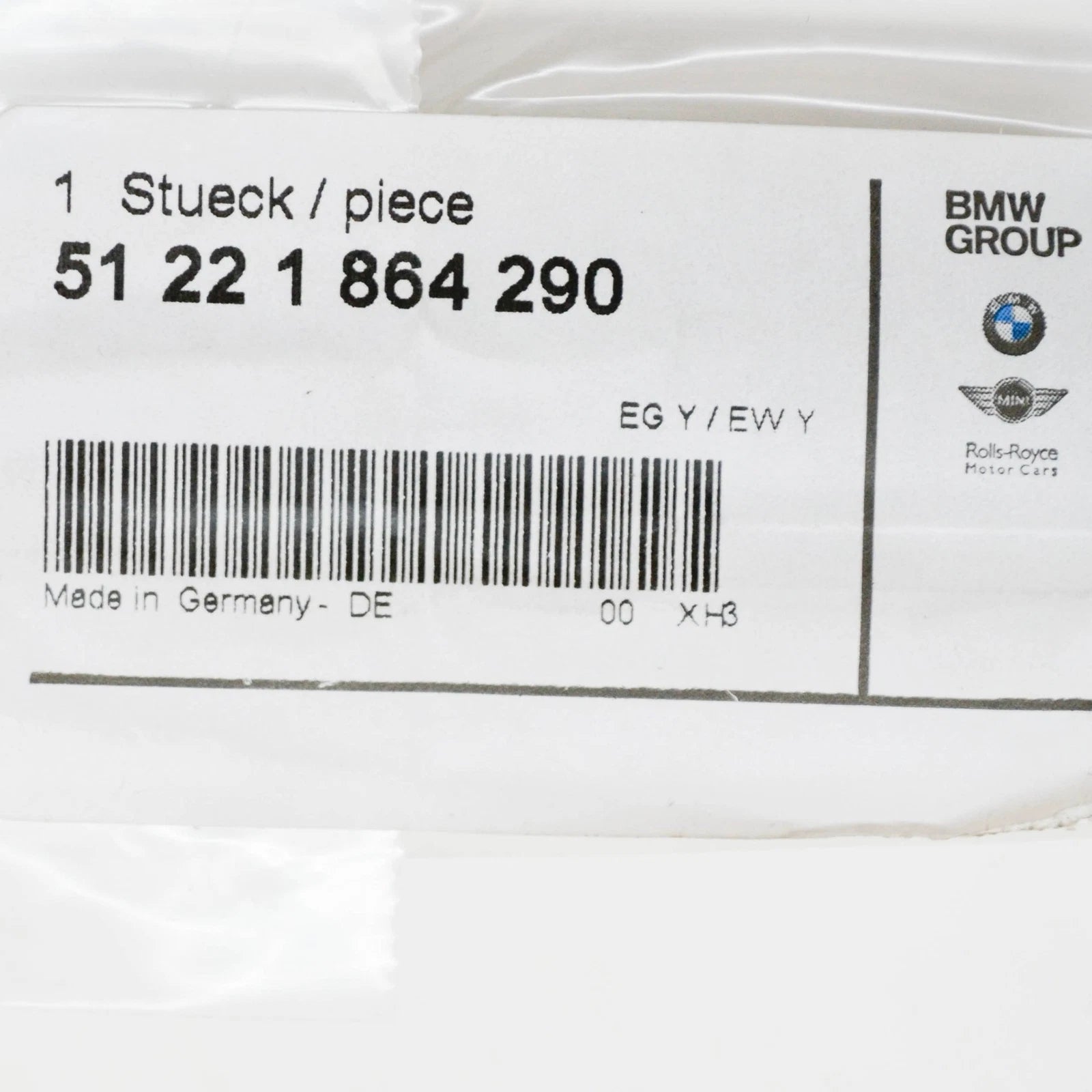 NEW BMW 5 E28 REAR RIGHT DOOR OUTER WEATHERSTRIP 51221864290 ORIGINAL