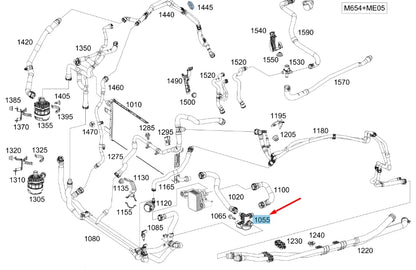 NEW MERCEDES-BENZ GLE W167 COOLER LEFT SWITCHOVER VALVE A0005061400 ORIGINAL