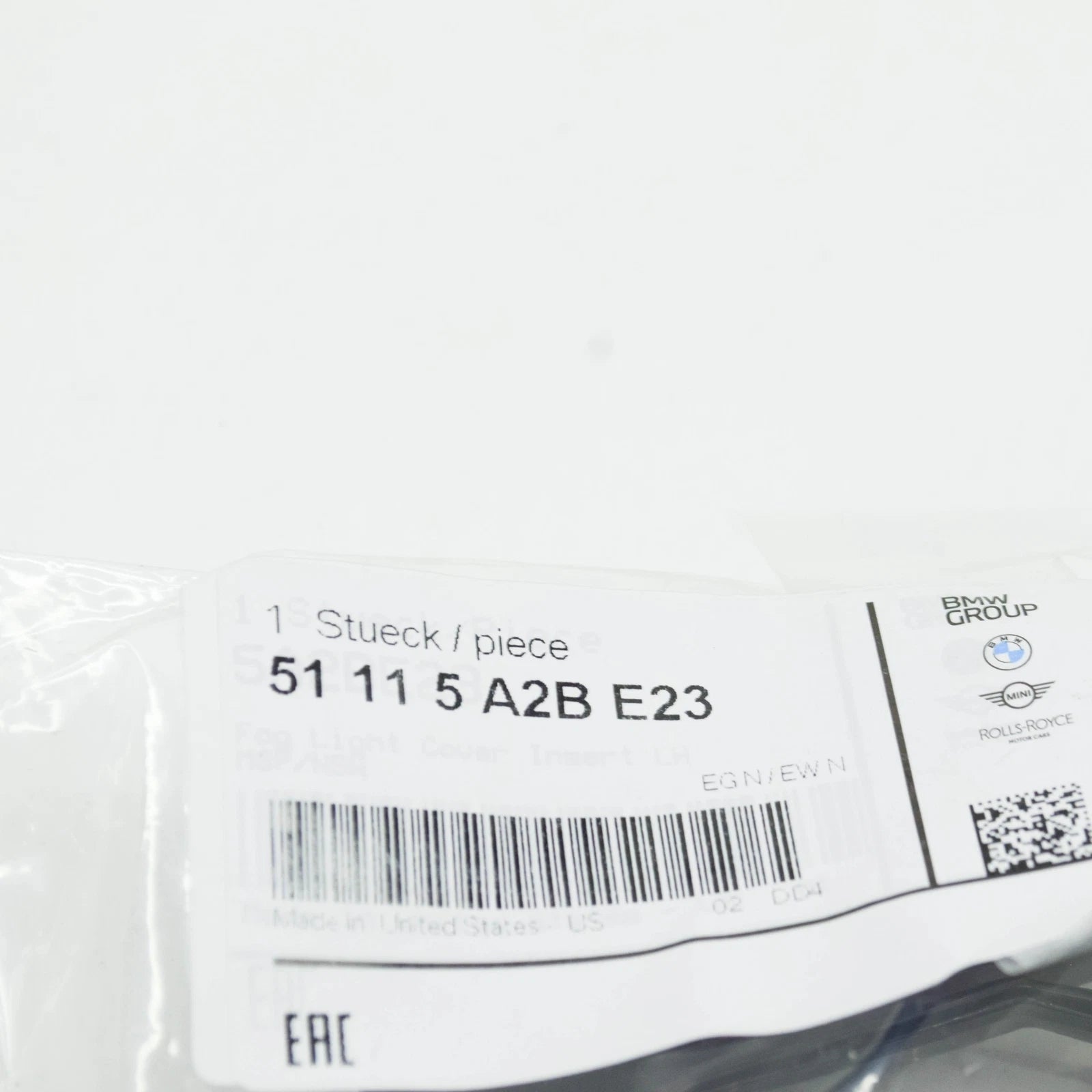 NEW BMW X6 G06 FRONT BUMPER LEFT GRILLE TRIM 51115A2BE23 5A2BE23 ORIGINAL