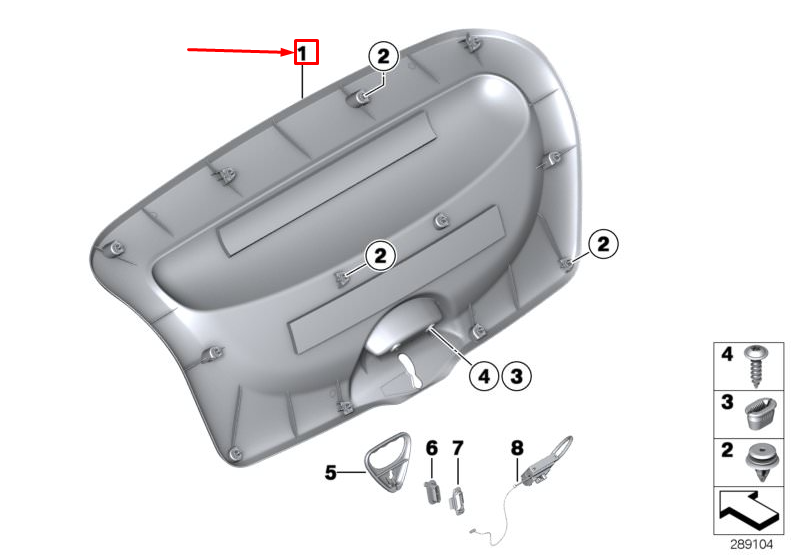 new mini roadster r59 lower tail lid trim panel 2758784 51492758784 original