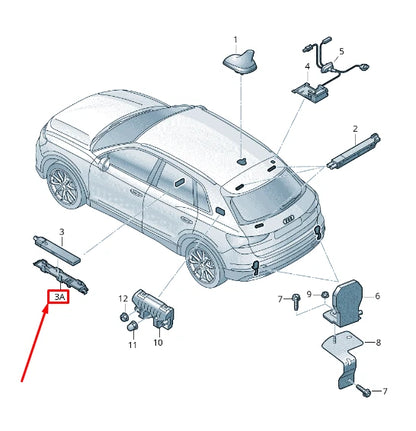 NEW AUDI Q3 F3 AMPLIFIER HOLDER 83A035464