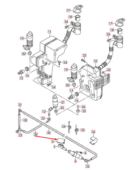 NEW VW GOLF MK6 LEFT HEADLIGHT WASHER COVER 5K0955109AGRU ORIGINAL