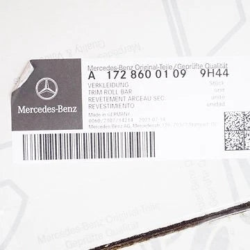 NEW MERCEDES-BENZ SLK R172 FRONT ROLL-OVER BAR TRIM A17286001099H44 ORIGINAL