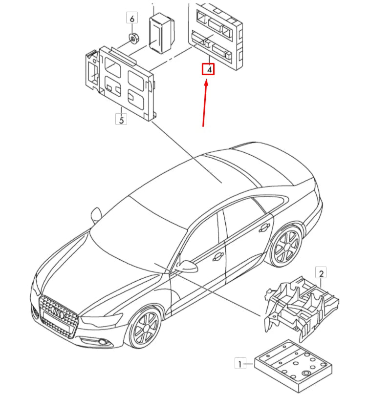 NEW AUDI A6 C7 CONVENIENCE CENTRAL CONTROL UNIT 4H0907064JD ORIGINAL