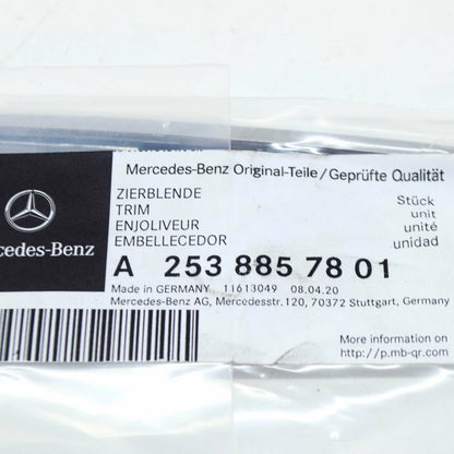 NEW MB GLC C253 FRONT BUMPER RIGHT UPPER DECORATIVE TRIM A2538857801 ORIGINAL