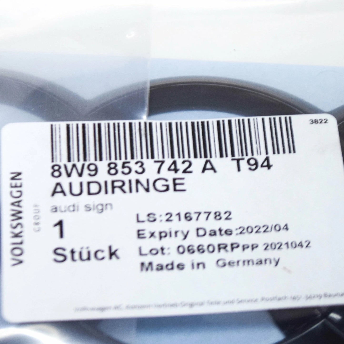 NEW AUDI A4 B9 REAR EMBLEM INSCRIPTION BADGE 8W9853742AT94