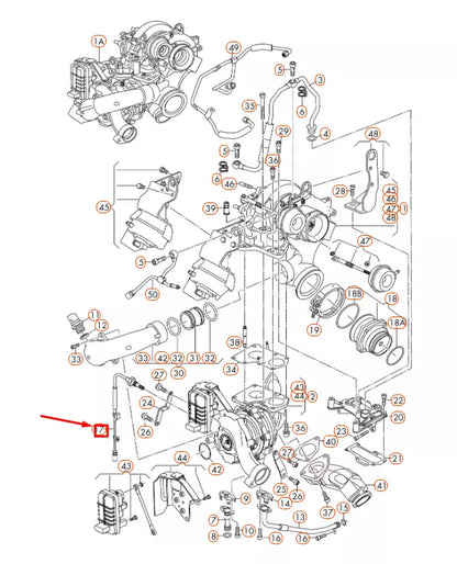 NEW AUDI A6 C7 EXHAUST GAS TEMPERATURE SENSOR 2 PIN 059906088CD