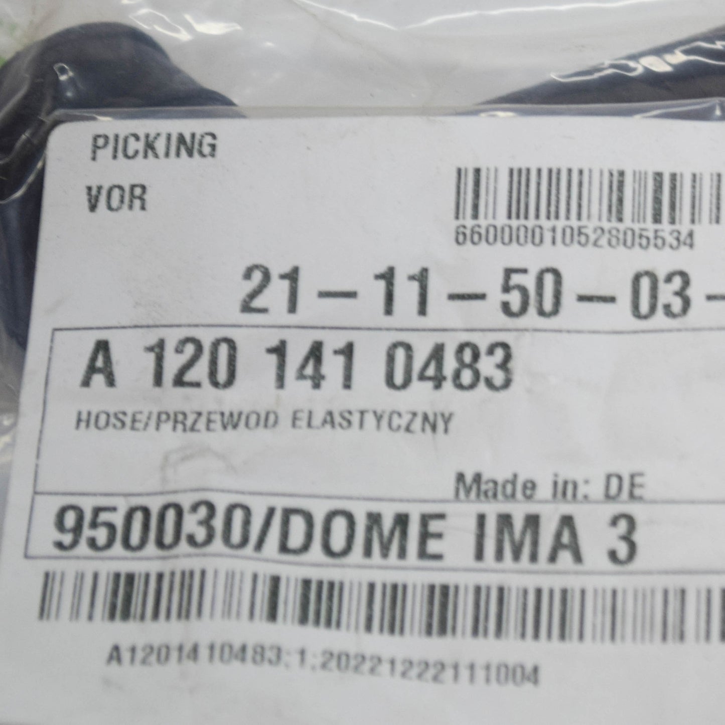 NEW MERCEDES-BENZ SL R129 AIR CLEANER TO AIR PUMP HOSE A1201410483 ORIGINAL