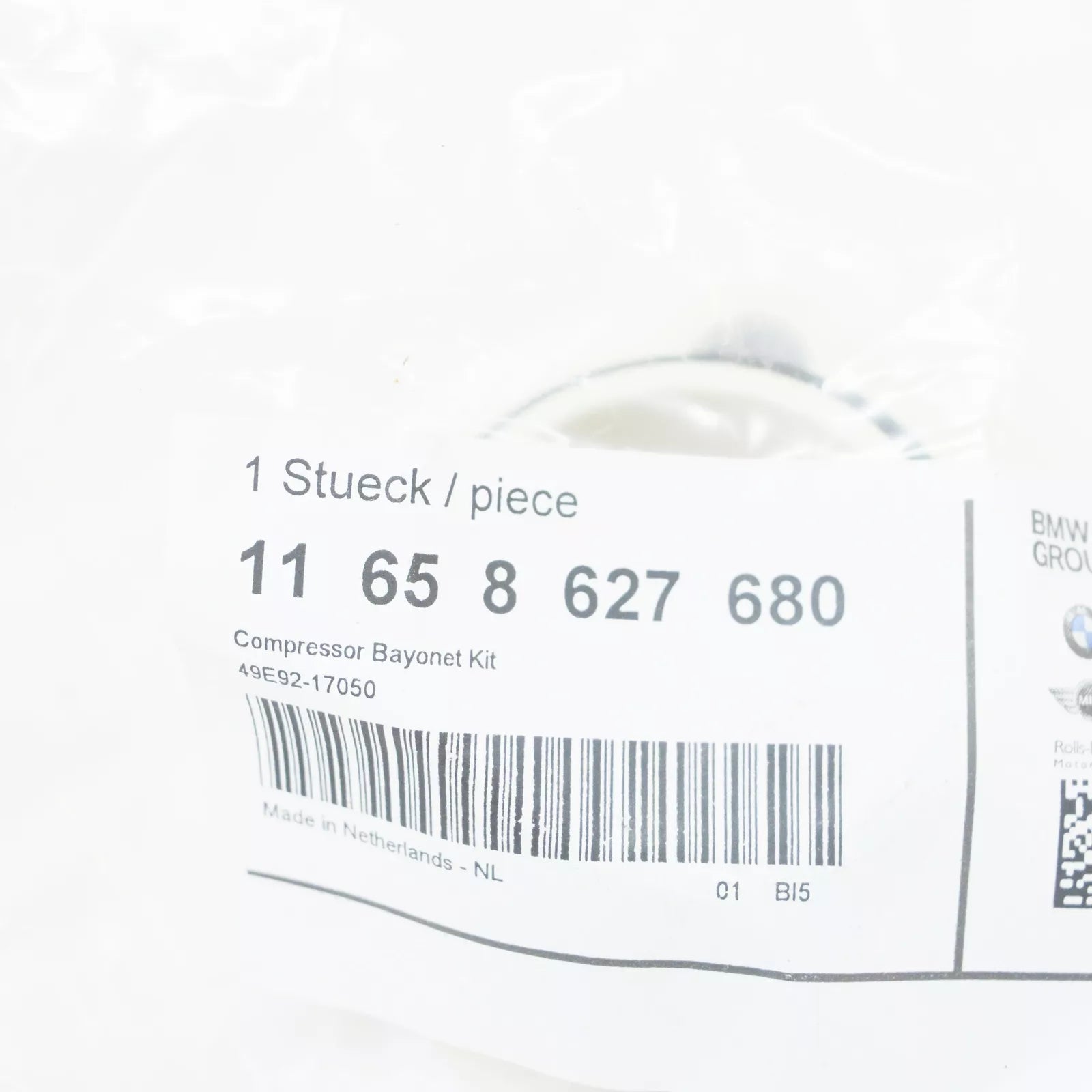 NEW BMW X6 E71, E72 SNAP LOCK KIT 8627680 11658627680 ORIGINAL