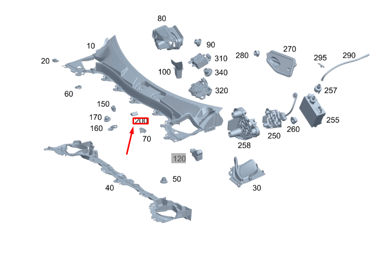 new mb gla h247 water deflector circumferential seal a0008680700 original