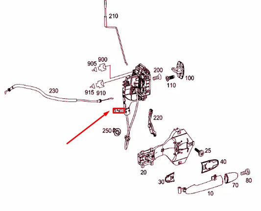 NEW MERCEDES-BENZ SPRINTER 906 FRONT RIGHT DOOR LOCK LHD A9067202035