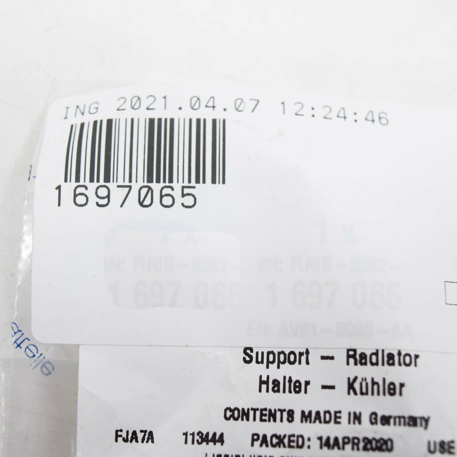 new ford tourneo connect mk2 radiator support 1697065 av61-8083-aa original