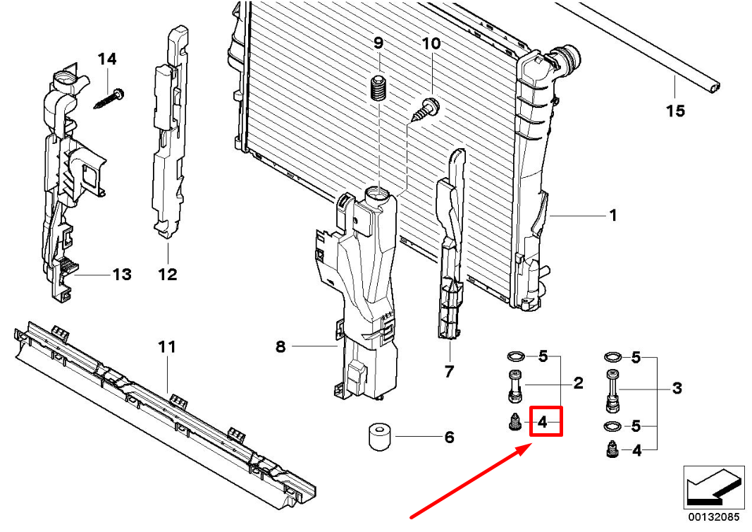new bmw x3 e83 radiator drain plug 17117545784 7545784 original
