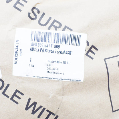 NEW AUDI A3 8PA FRONT LEFT LIGHT FOG GRILLE 8P0807681F9B9 2013 ORIGINAL