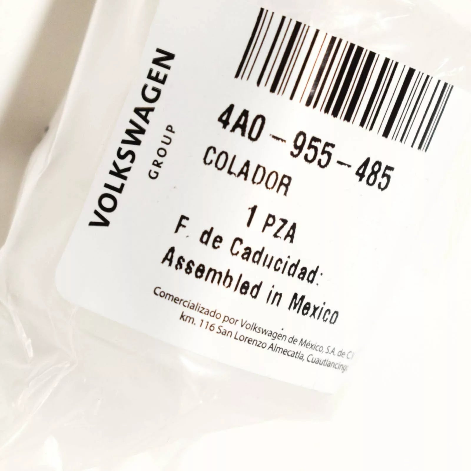 NEW AUDI A1 8X WINDSHIELD WASHER FLUID RESERVOIR FILTER 4A0955485 ORIGINAL