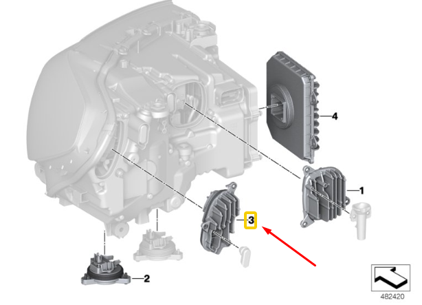 new bmw x3 g01 front right turn signal led module 7466110 63117466110 original