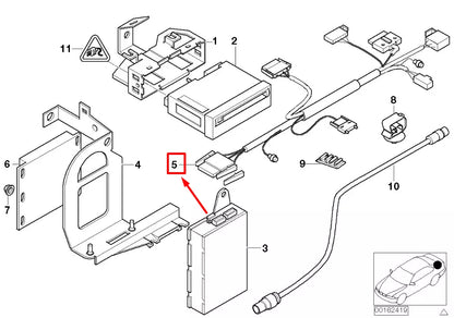 NEW BMW 7 E38 NAVIGATION CONNECTING LEAD 61128377432 8377432 ORIGINAL
