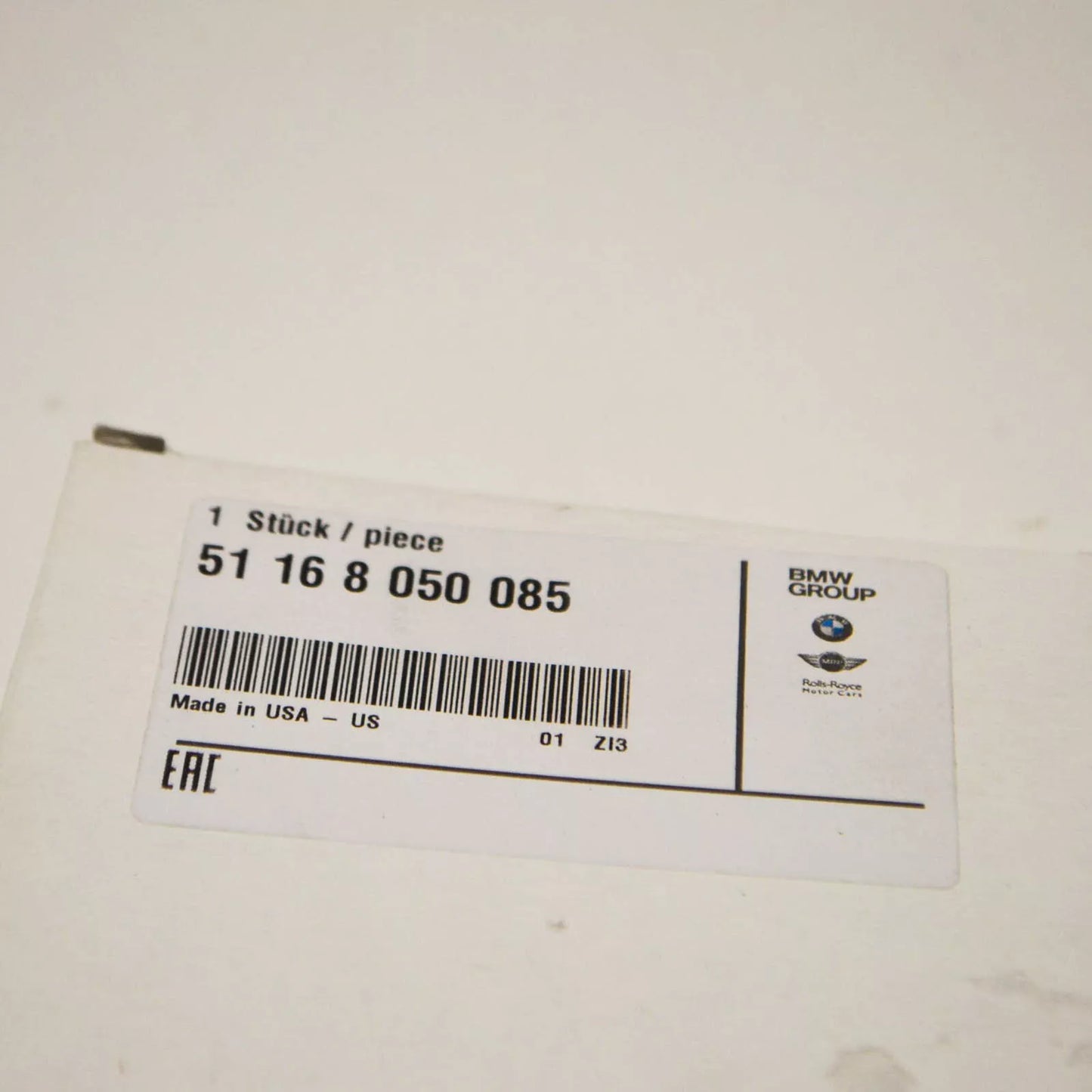 NEW BMW M5 F10 FRONT LEFT DOOR MIRROR GLASS LHD 51168050085 ORIGINAL