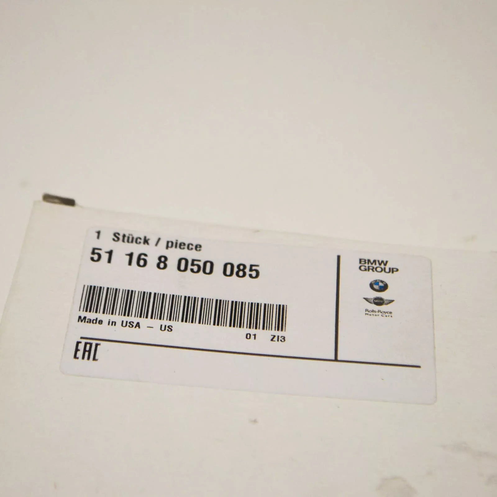 NEW BMW M5 F10 FRONT LEFT DOOR MIRROR GLASS LHD 51168050085 ORIGINAL