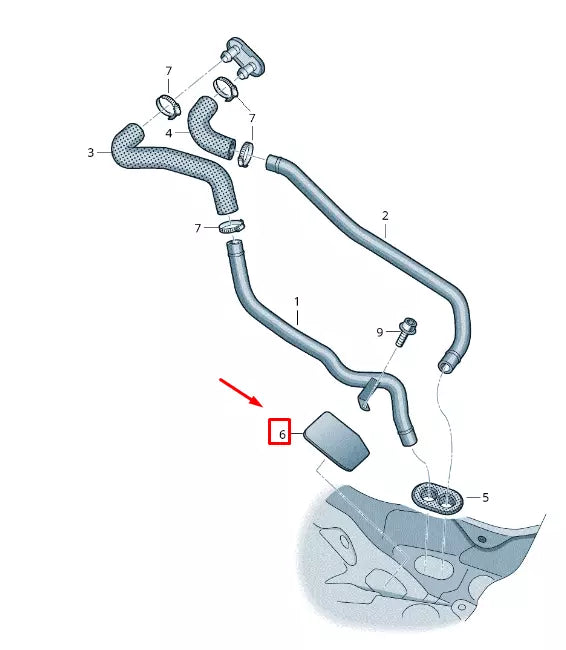 NEW VW TOUAREG 7P MK2 WATER BOX SEAL 7P0819792
