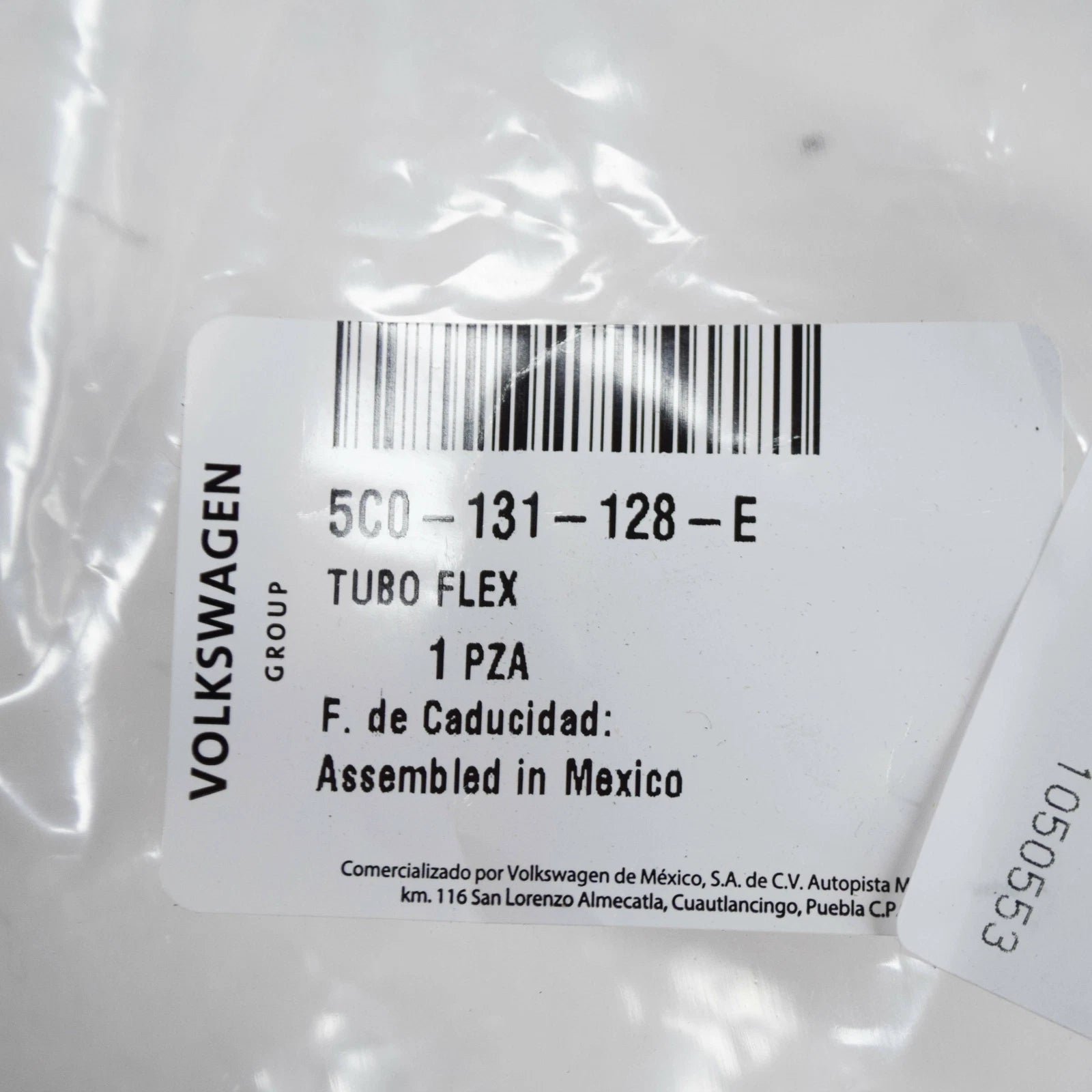 NEW VW PASSAT B8 SECONDARY AIR INJECTION PUMP HOSE 5C0131128E