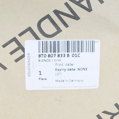 NEW AUDI A5 8T REAR BUMPER TRIM 8T0807833B01C