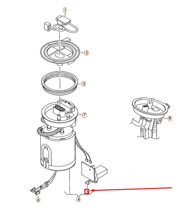 NEW VOLKSWAGEN AMAROK FUEL GAUGE SENSOR 2H0919673A