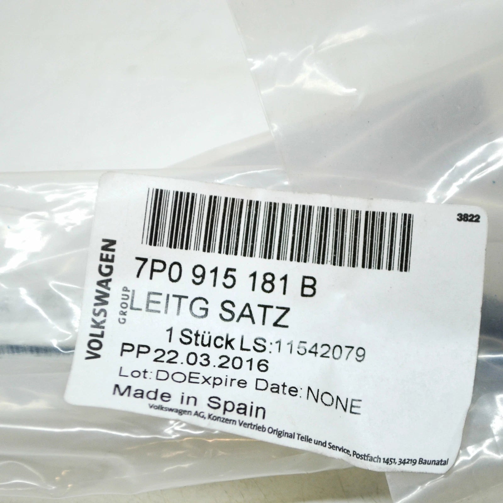 NEW VOLKSWAGEN TOUAREG 7P NEGATIVE BATTERY WIRING HARNESS 7P0915181B