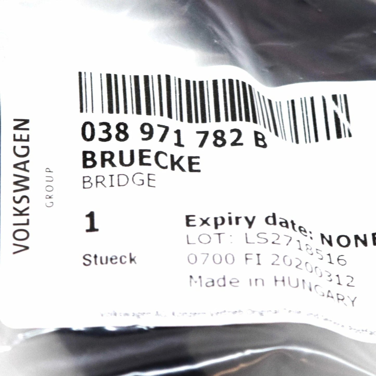 NEW AUDI A3 8P GLOW PLUG WIRING HARNESS 038971782B 2008