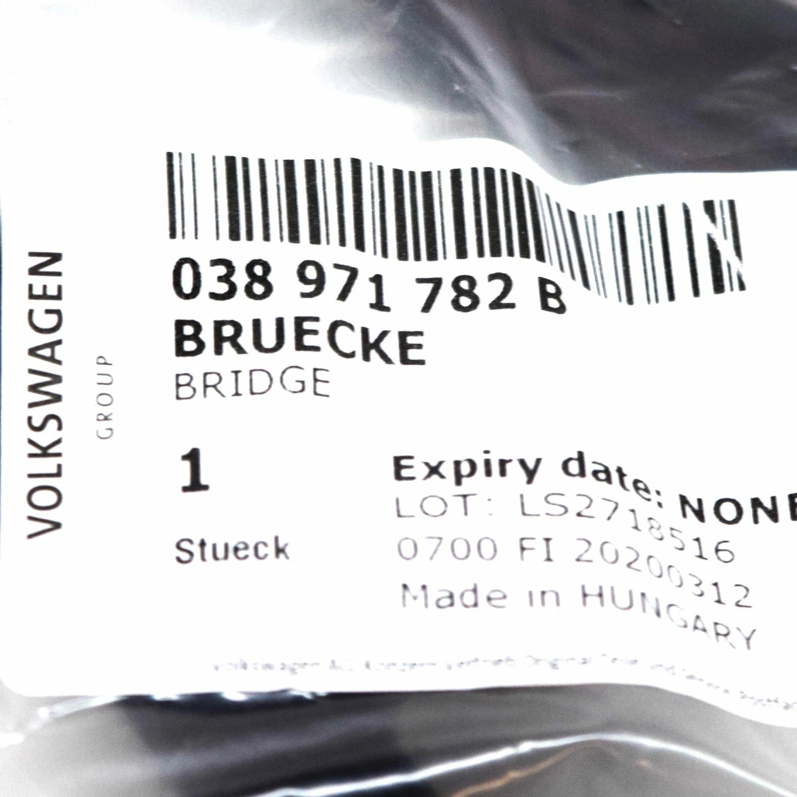 NEW AUDI A3 8P GLOW PLUG WIRING HARNESS 038971782B 2008