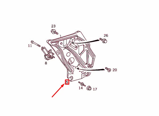 NEW MERCEDES-BENZ S W140 FRONT RIGHT WINDOW REGULATOR A1406700203 ORIGINAL