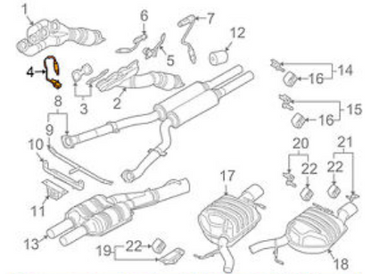 new bmw 7 e65 lambda oxygen sensor 11787561410 7561410 original