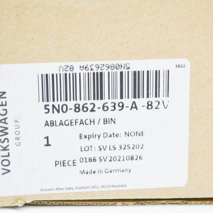 NEW VW TIGUAN 5N MK1 CONSOLE REAR STOWAGE COMPARTMENT 5N0862639A82V ORIGINAL