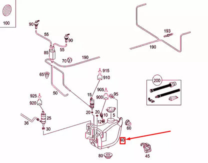 NEW MERCEDES-BENZ VITO W639 WINDSHIELD WASHER TANK RHD A0008695020