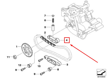 NEW BMW 6 CABRIO E64 ENGINE TIMING CHAIN TENSIONER 11417837576 7837576 ORIGINAL